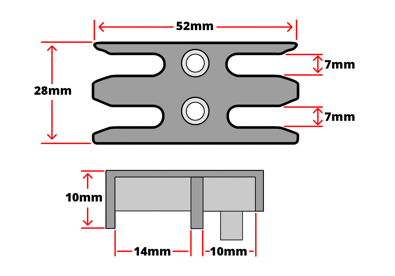 Avocet WMS Espag Mushroom uPVC Window Keep ERK041MB Technical Details