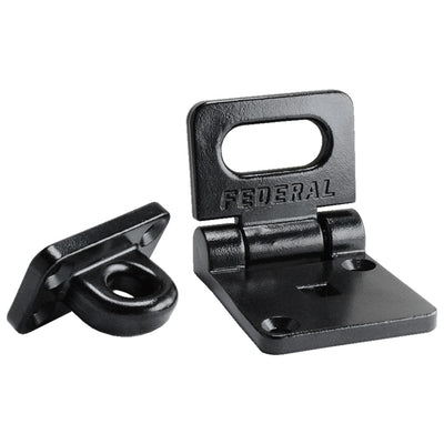 Federal Lock Hasp And Staple 702HS E Coated Black 60mm
