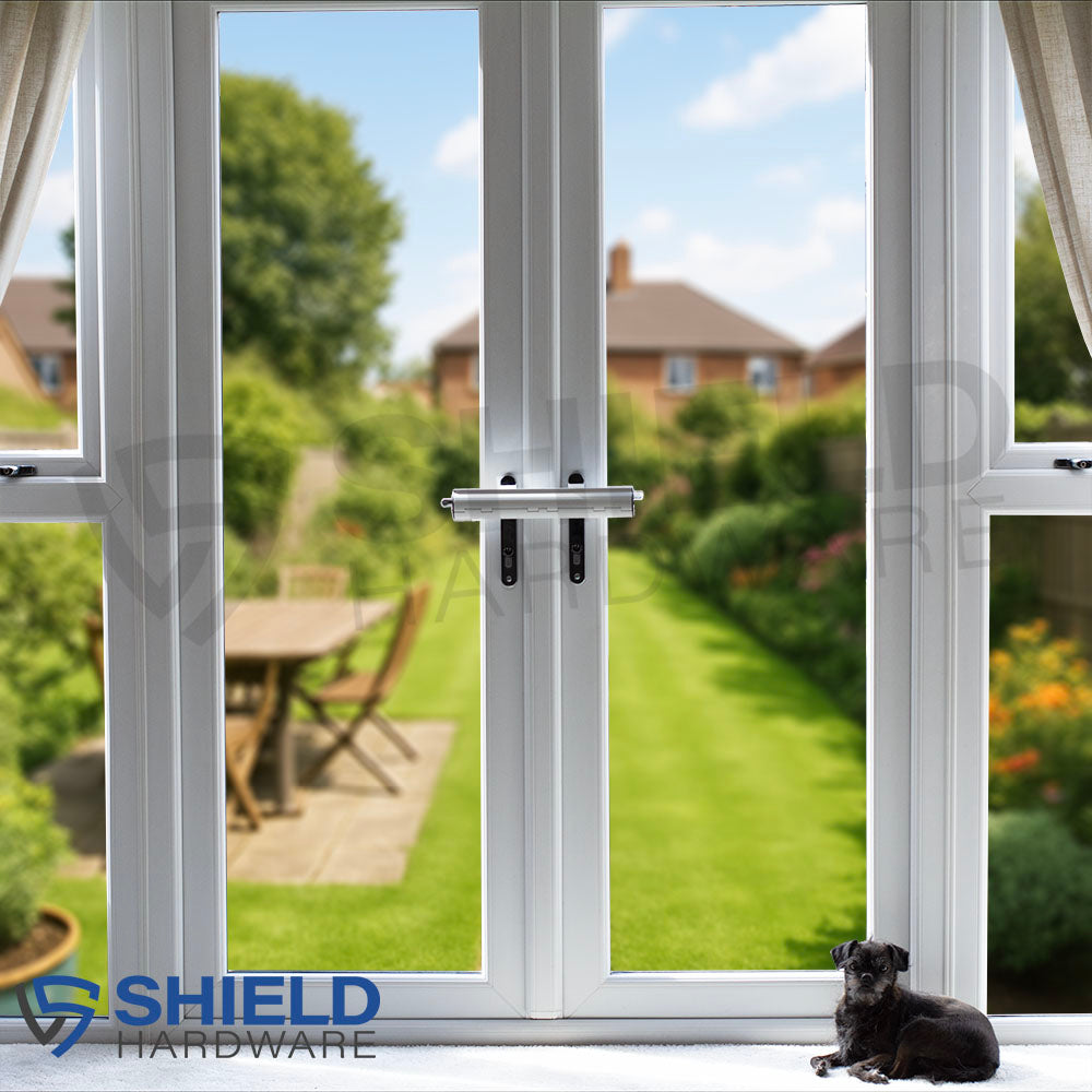 French Door Security Lock - Heavy Duty Patio &amp; Conservatory Handle Lock