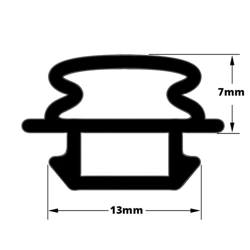 Aluk Bifold Door Gasket Seal Black RX609