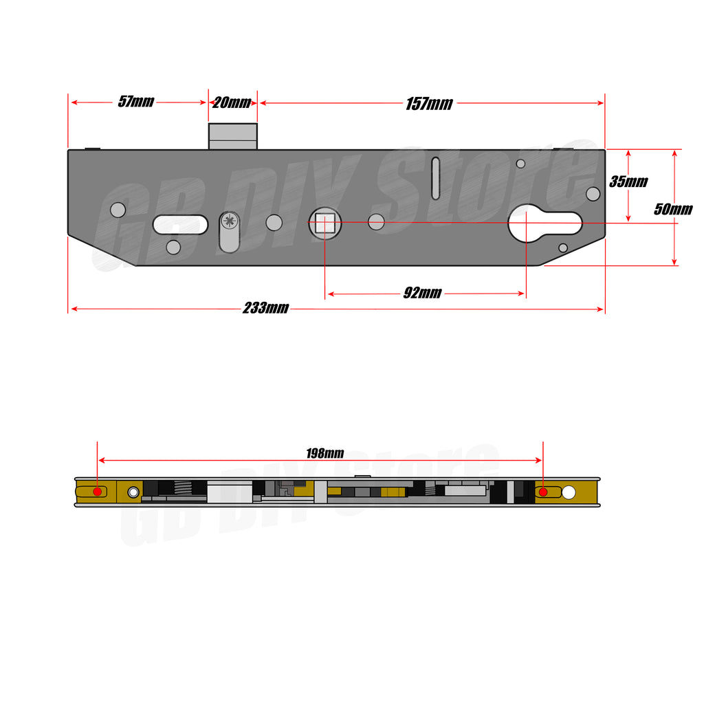 Mila Coldseal Gearbox Centre Case 35mm Technical Details