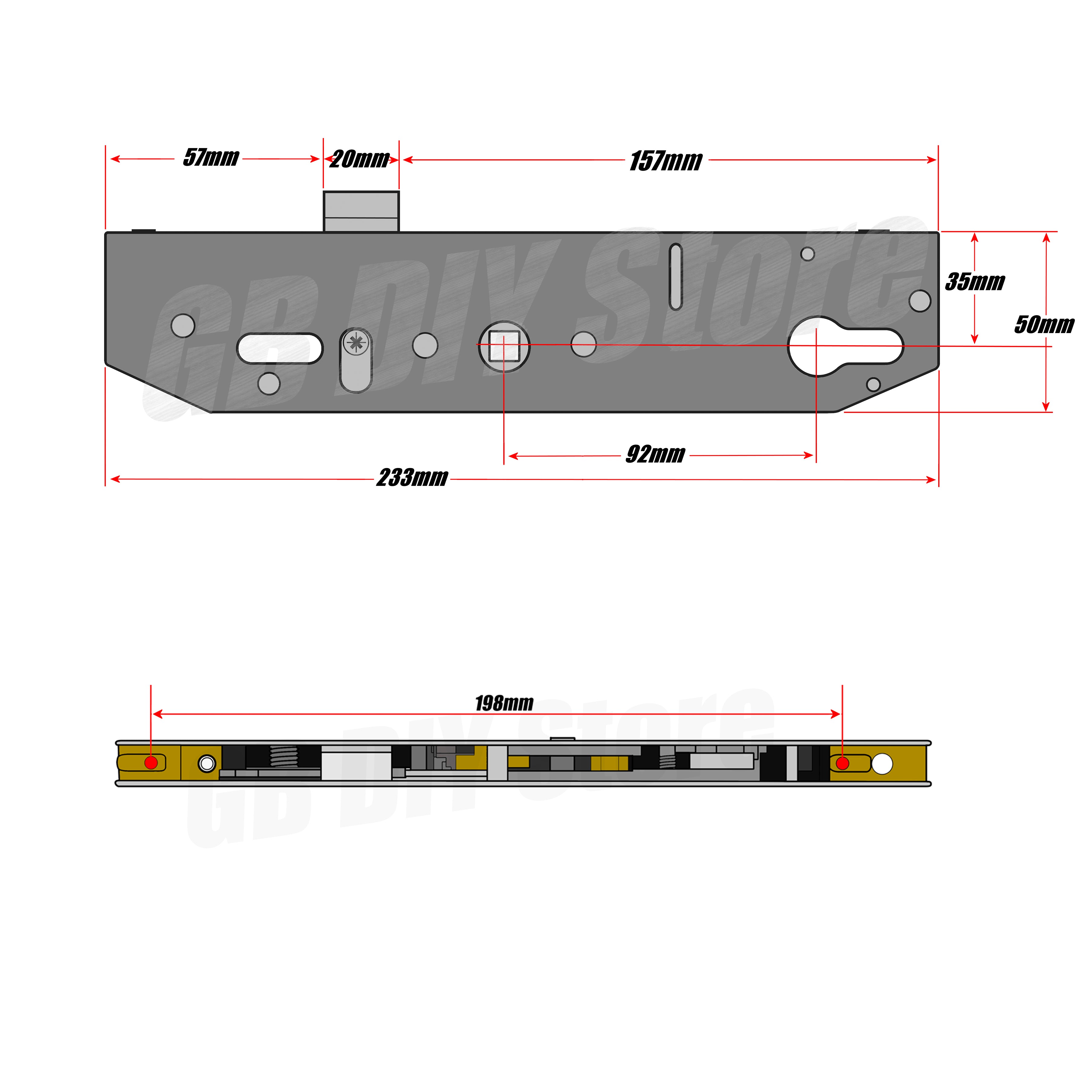 Mila Coldseal Gearbox Centre Case 35mm Technical Details