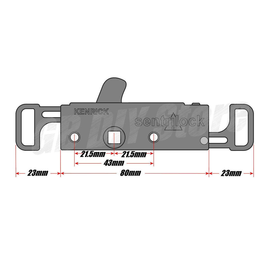 Kenrick Sentrilock Window Locking Mechanism Gearbox Technical Details