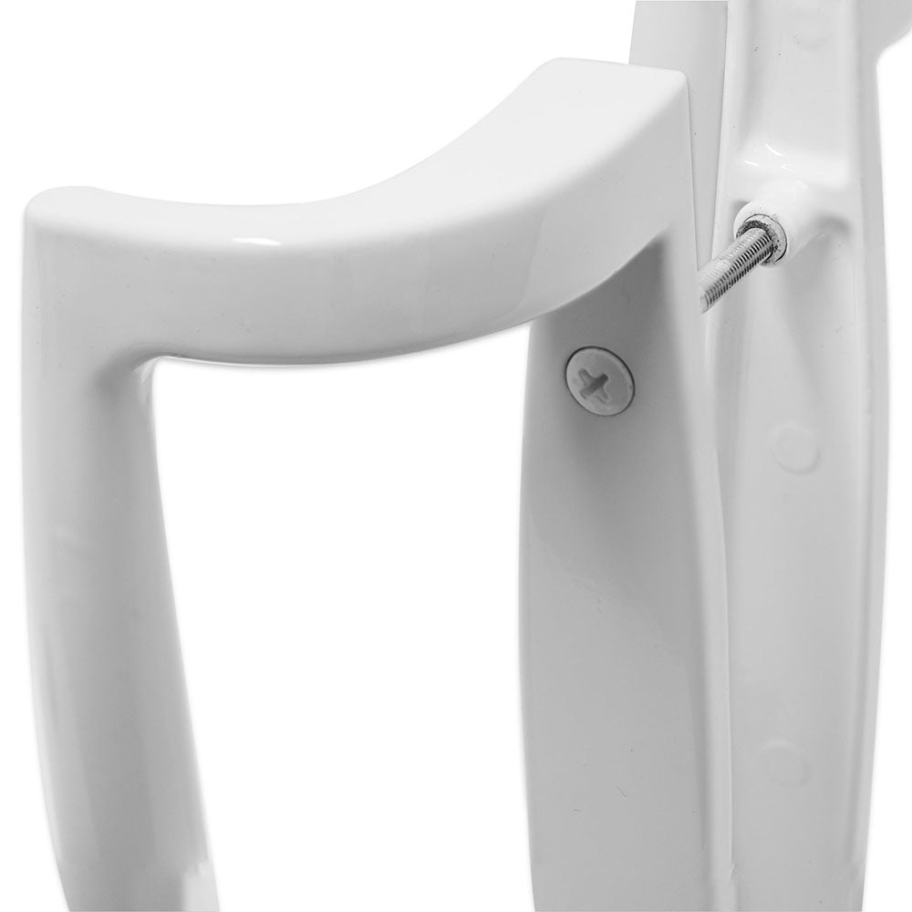 Fuhr 90PZ Blank Sliding Patio Door Handle White 145mm Close Up Top