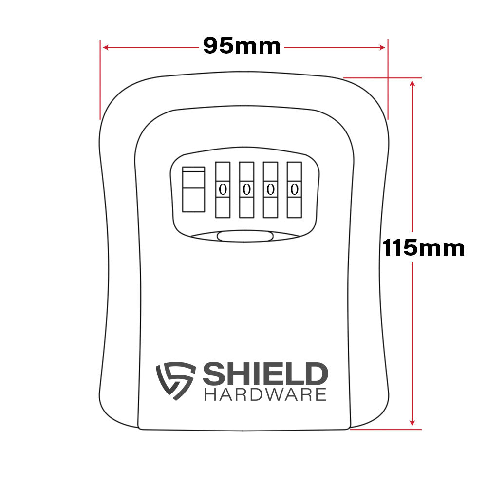 COMBINATION KEY SAFE LOCK BOX DIMENSIONS