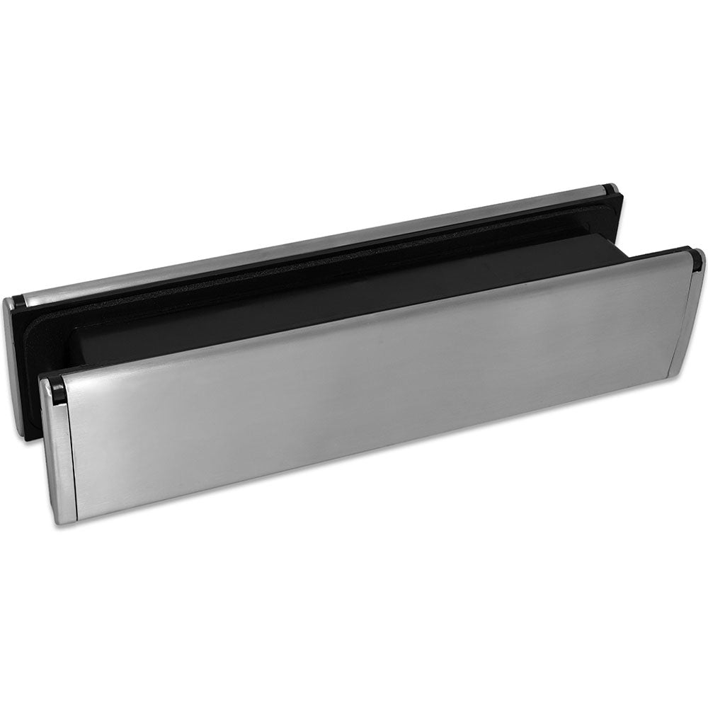 Trojan Unicorn uPVC Door Letterbox Satin Silver
