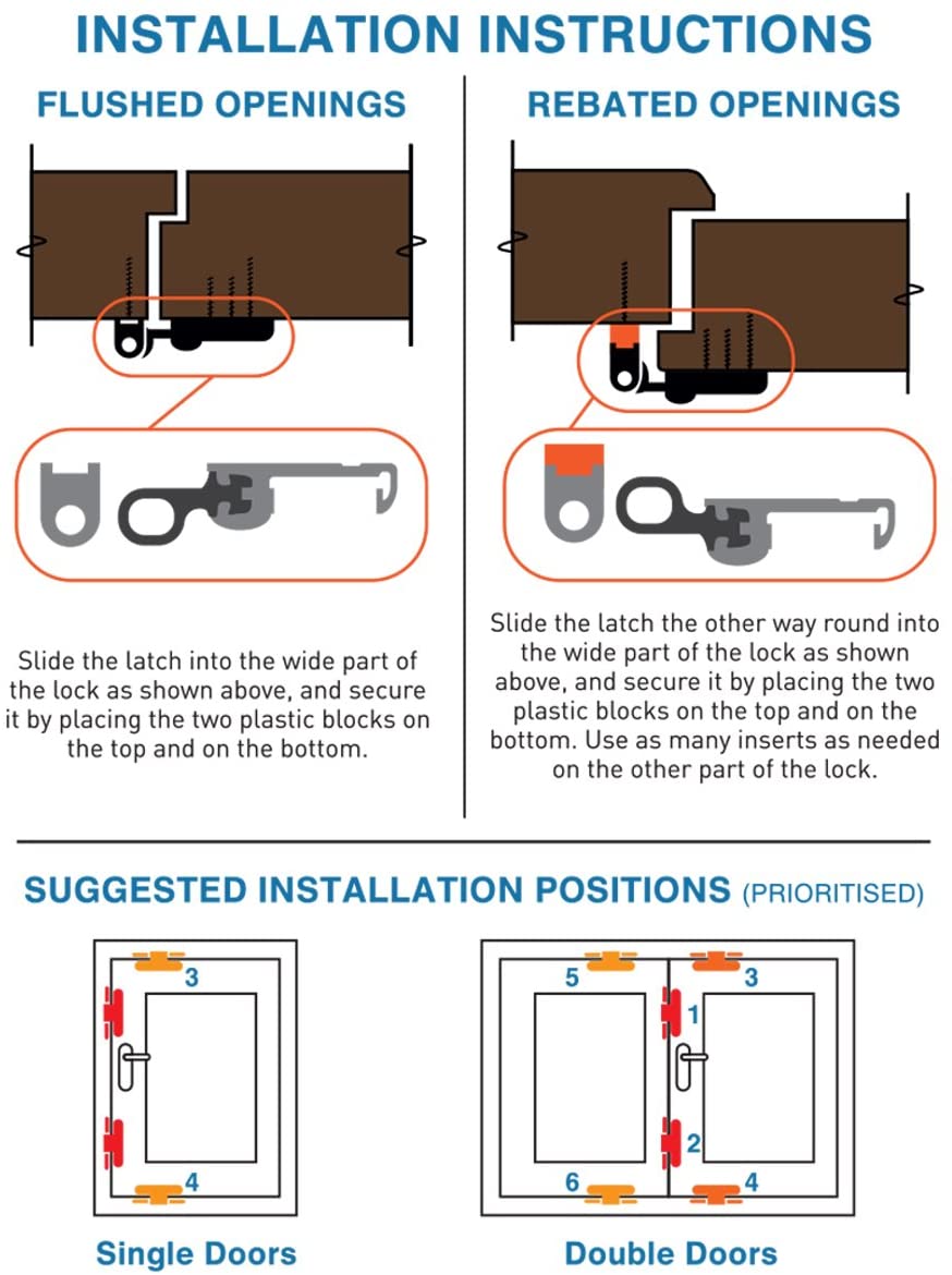 CAL UK Resi-Lok Window &amp; Door Lock Installation Instructions