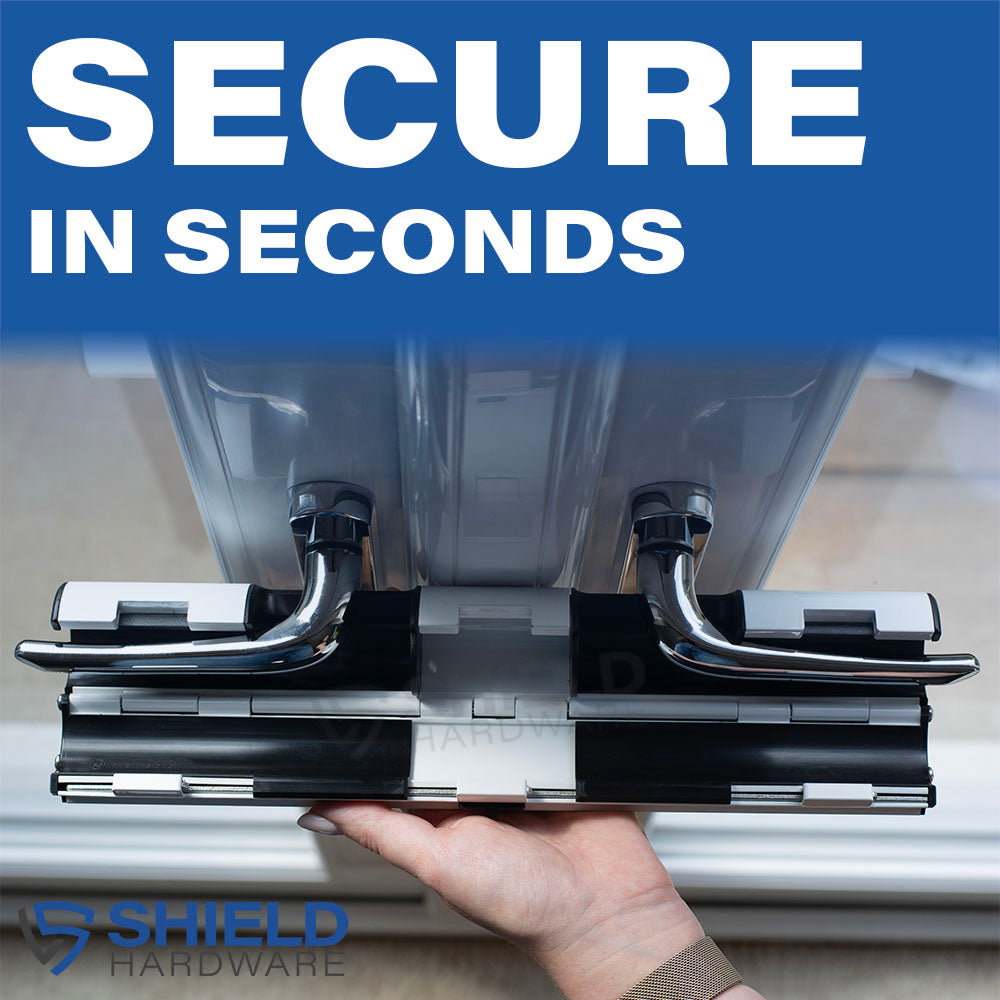 French Door Security Lock - Heavy Duty Patio &amp; Conservatory Handle Lock