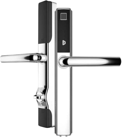 blusafe origin smart fingerprint door handle chrome